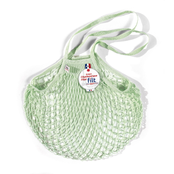 Net shopping bag with large handle