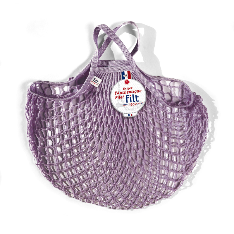 Net shopping bag with small handle