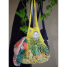 Net shopping bag with large handle